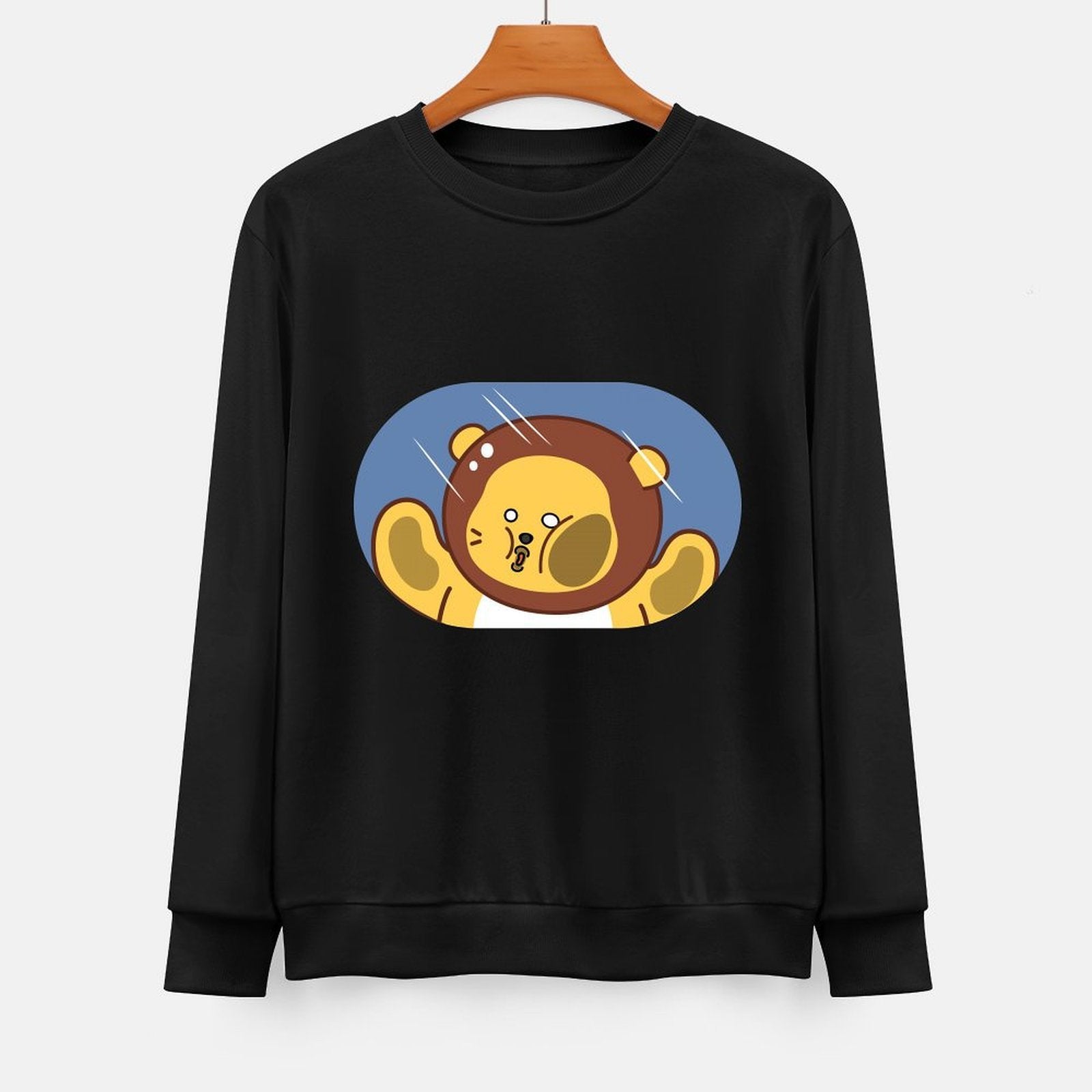 Front Patterned Long Sleeve TopSimple Long Lasting